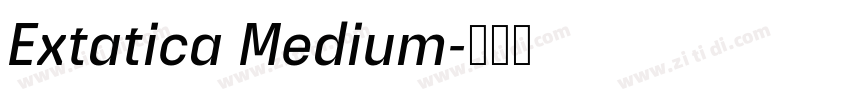 Extatica Medium字体转换